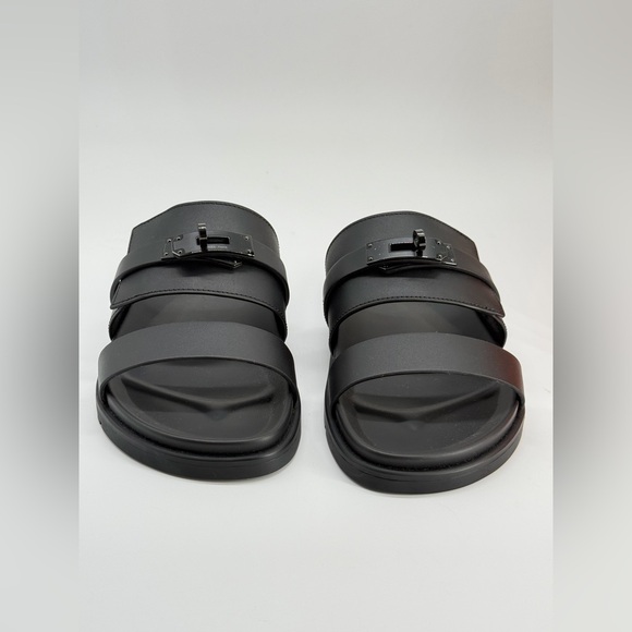 Hermes Jackson Sandals Black Size 40 EU - Picture 2 of 12